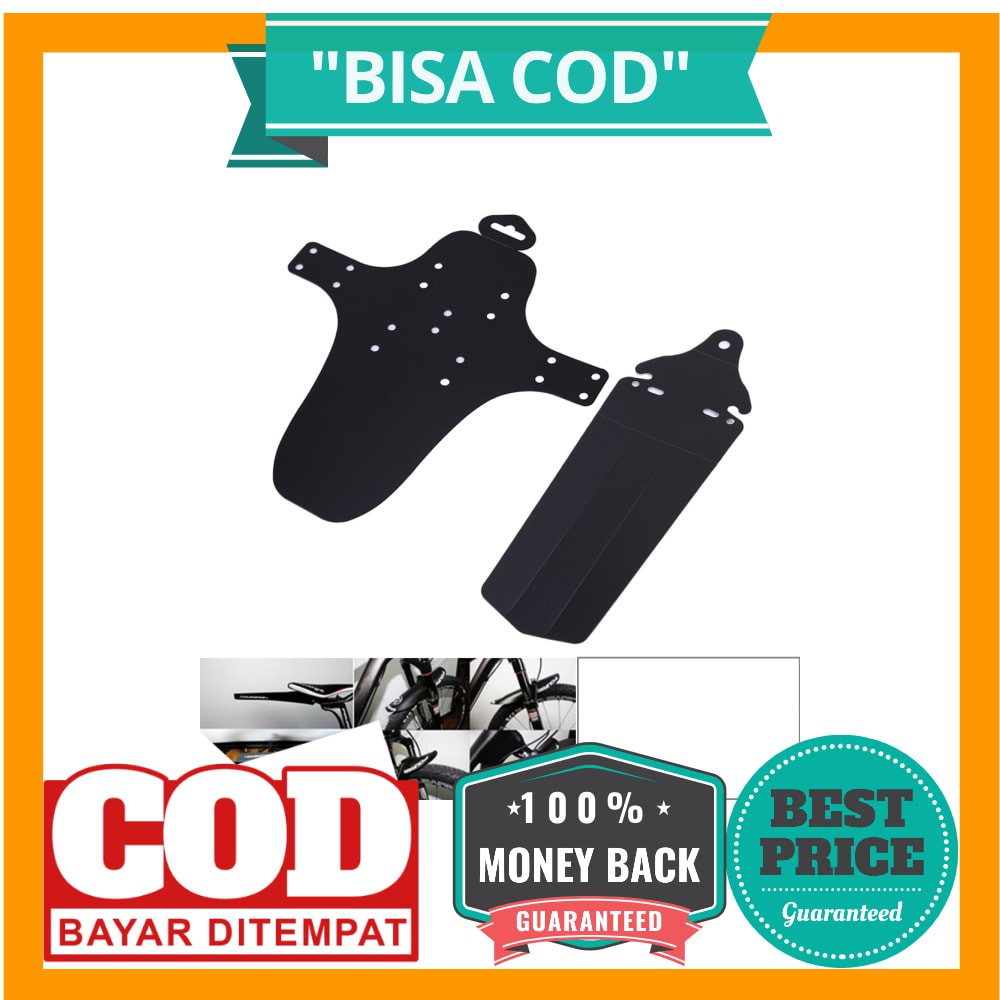 BISA COD Spakbor Fender Depan Belakang Sepeda Gunung MTB - HF0034300 - Black