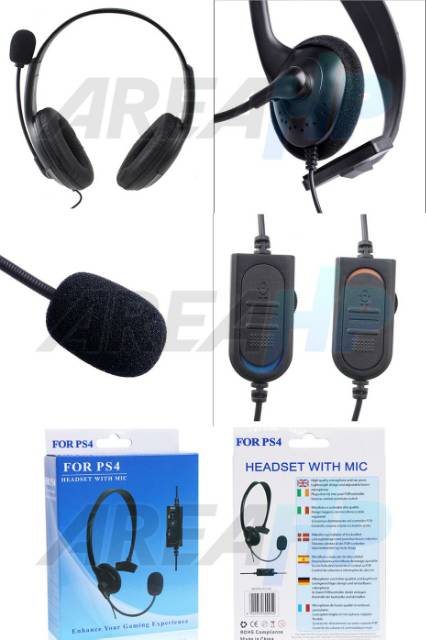 Gaming Headphone Wired with Mic 6050005E 6 for PS 4, Pro, Slim