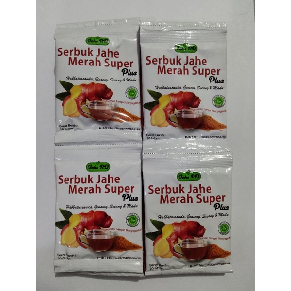 

Serbuk Jahe Merah Super RD Sachet