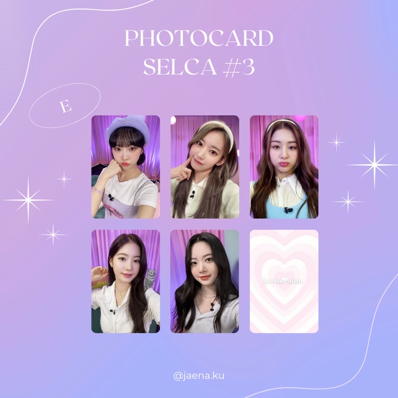 [LE SSERAFIM] PHOTOCARD SELCA #3 LE SSERAFIM ‼️BACA DESKRIPSI‼️