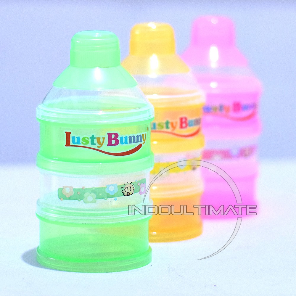 Container Susu Bayi LUSTY BUNNY / Tempat / Wadah Susu / alat makan bayi / botol susu Random BY-606TS