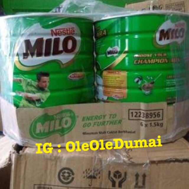 Jual Milo Malaysia Kemasan Kaleng Berat 1 5 Kg 1 500 Gram Indonesia