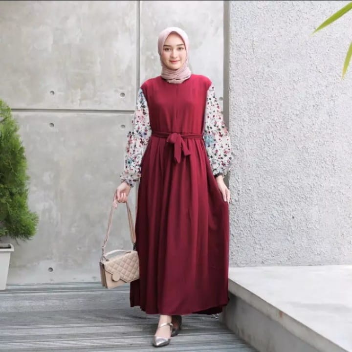 Rasel maxi dres Gamis Fashion Muslim terbaru SIZE M LMZ Officia Store-0