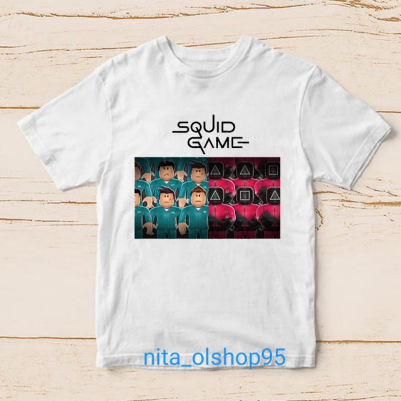 baju squad game baju roblox baju minicraft kaos anak