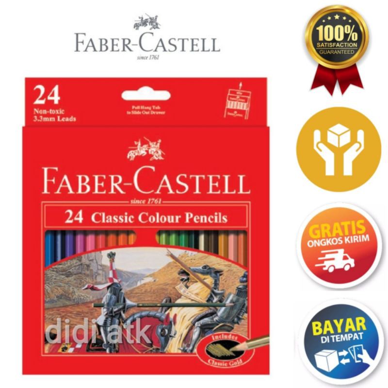 

Pensil Warna 24 Fabercastell / Pencil 24 Colors Faber Castell