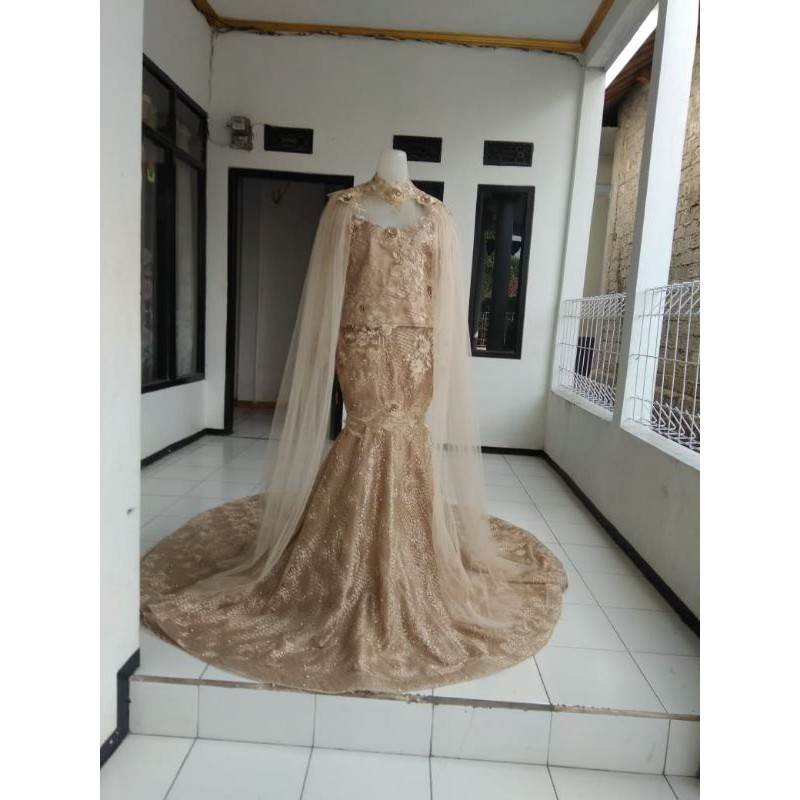 Bustier kemben kebaya pengantin brokat tile akila 657