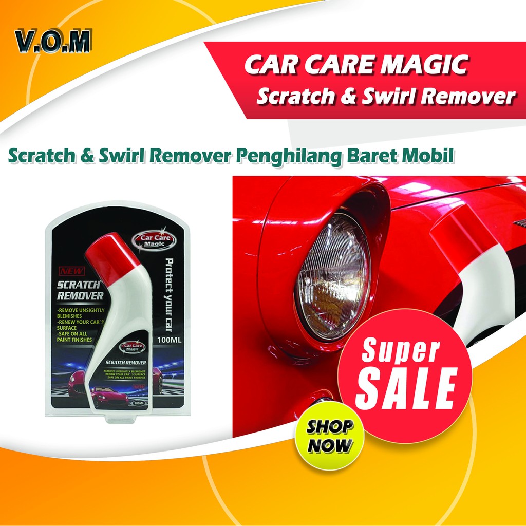 VOM CAR CARE MAGIC Scratch &amp; Swirl Remover Penghilang Baret Mobil 0663