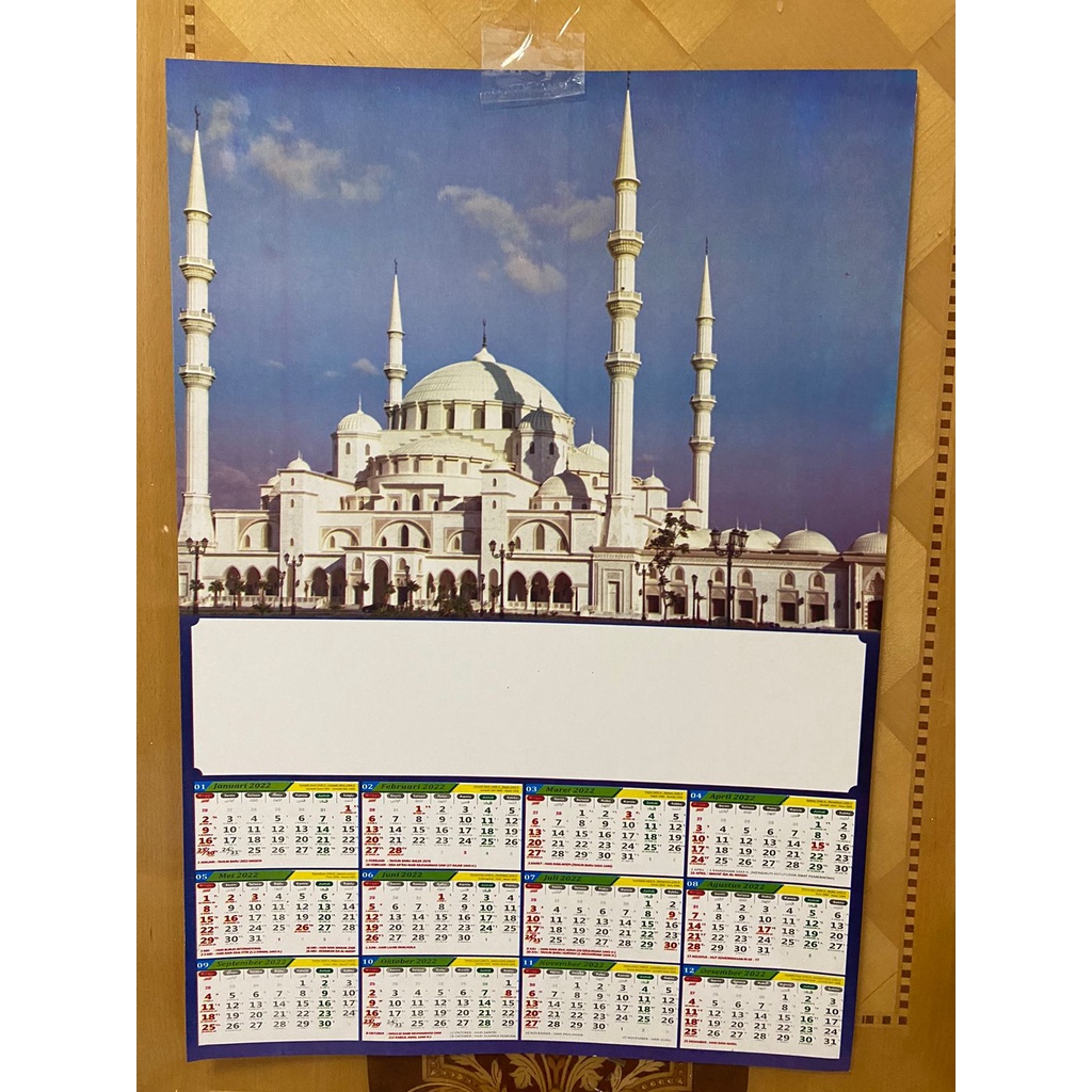 (MANYTHING) 1 psc kalender poster 2022 / kalender tahun baru / kalender murah