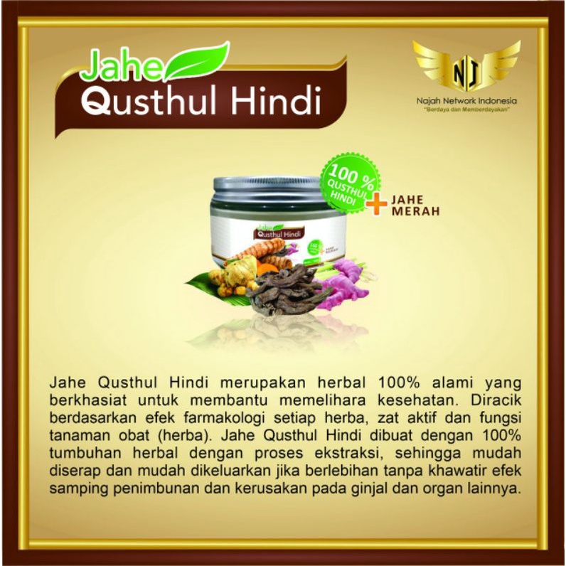 

Jahe Qusthul Hindi_Minuman Sehat Herbal Praktis