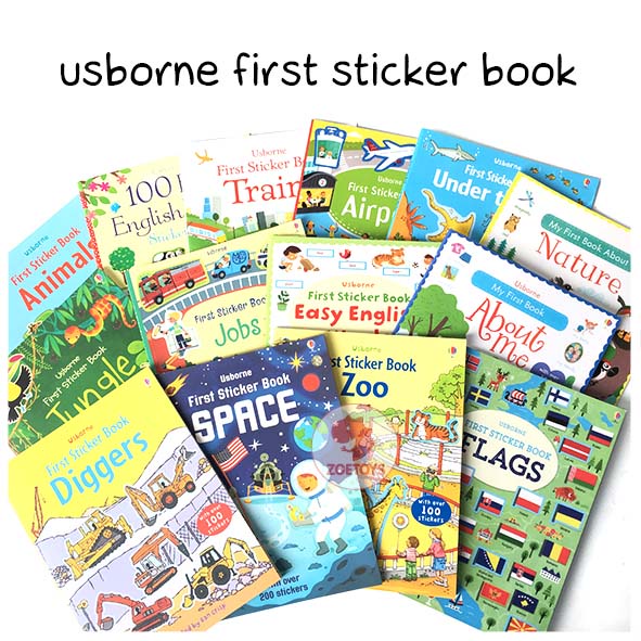 Zoetoys Usborne First Sticker Book 1 | Aktivitas Menempel Stiker Anak | Mainan Edukasi