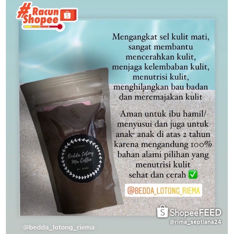 Lulur Rempah Bedda Lotong kering Mix Coffee Gayo