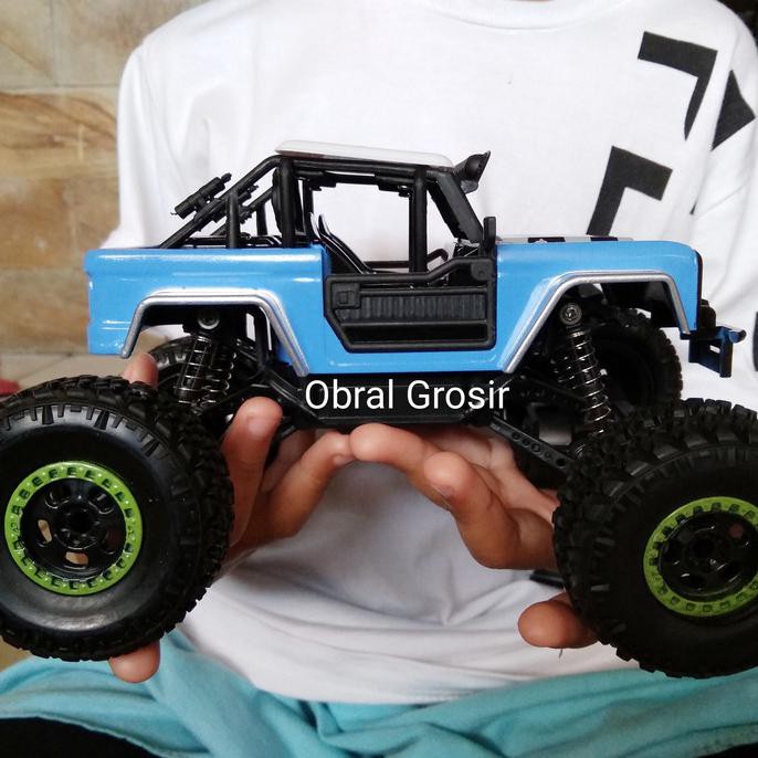 MOBIL RC REMOT KONTROL ROCK CRAWLER OFFROAD HEROCAR BELUM PROPO 4WD