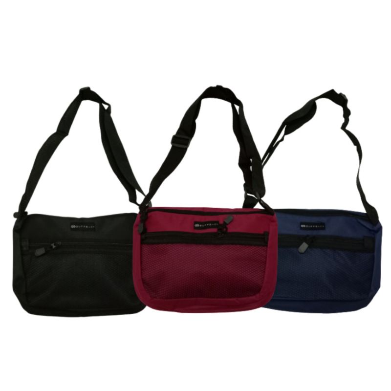 PUSHOP & BUFBACK Tas Selempang Pria Distro Mini Jaring Termurah