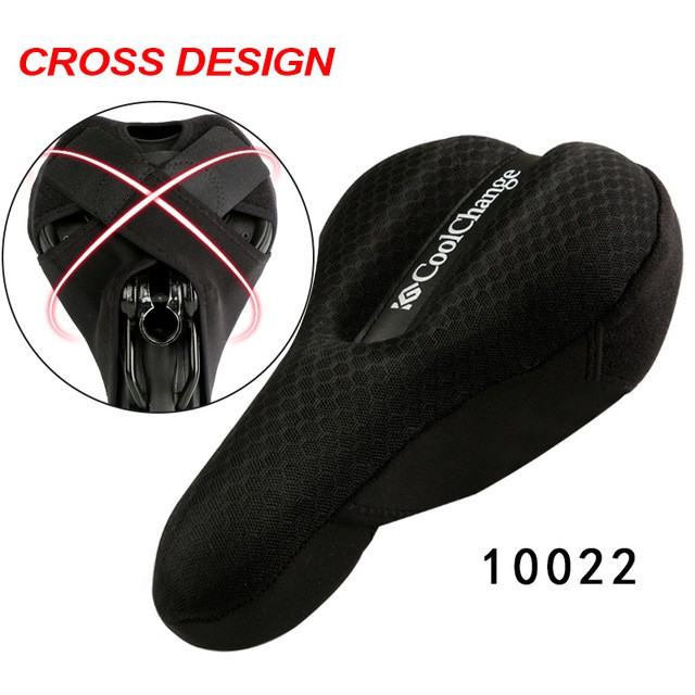 Cover Jok Sepeda Sponge Criss Cross Fasten