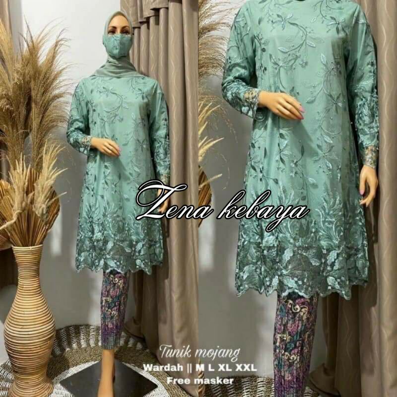 SET KEBAYA MODERN KEBAYA TUNIK TULLE KEBAYA WISUDA KEBAYA PESTA