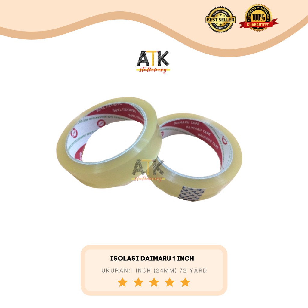 

Isolasi Daimaru 1 Inch / Solasi / Solatip (24 MM) atk