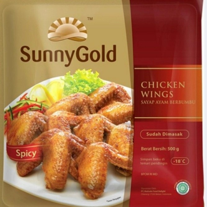 

Sunny Gold Chicken wings Sayap ayam Bumbu 500gr