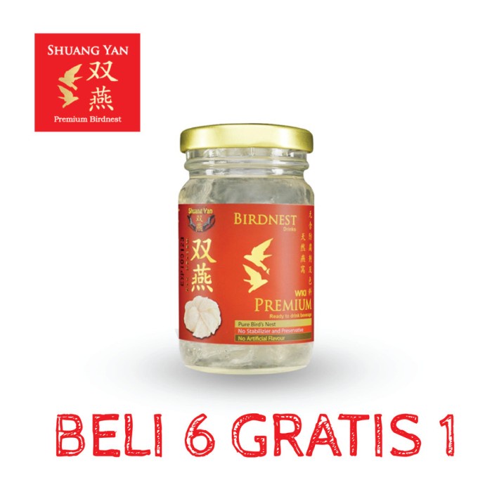 

(BISA COD) Minuman Sarang Burung Walet 120ml - Original Flavor - Buy 6 Get 1 FREE - Biasa