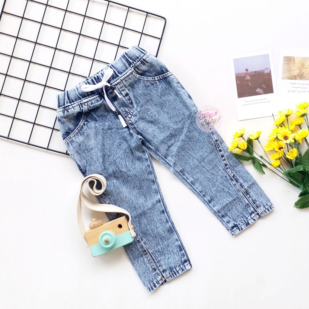 Celana Jeans Panjang Anak Cewek Cowok Usia 1 2 3 4 Tahun Celana Anak Model Kekinian Bahan Berkualita