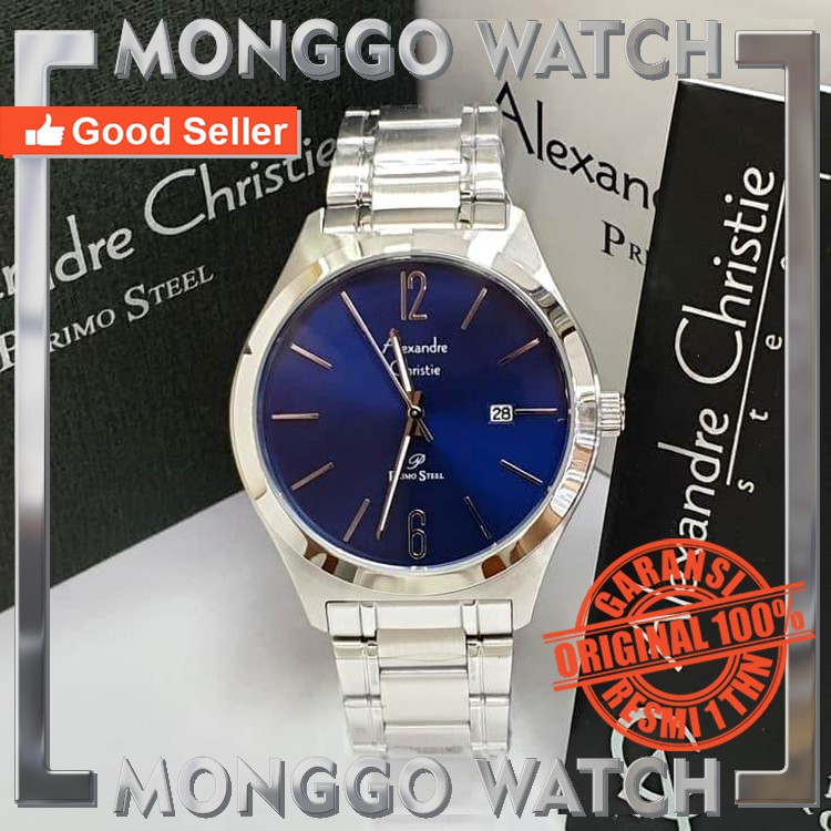 JAM PRIA ALEXANDRE CHRISTIE AC 1009 SLBU ORIGINAL BERGARANSI RESMI