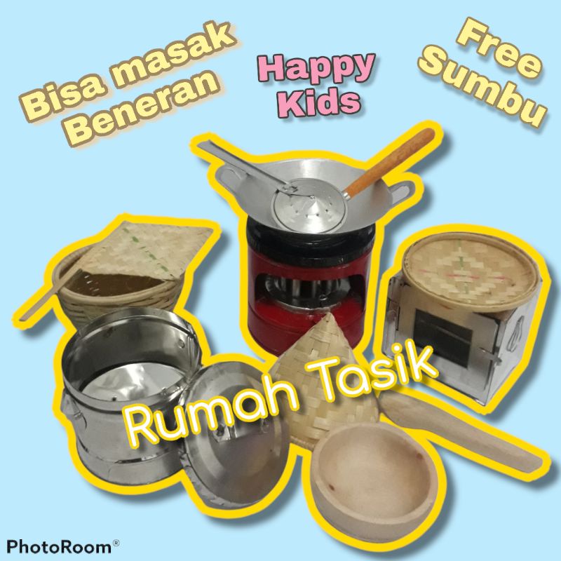 Kitchenset Mainan Masak Masakan Anak Tradisional Paket Murah Rumah Tasik