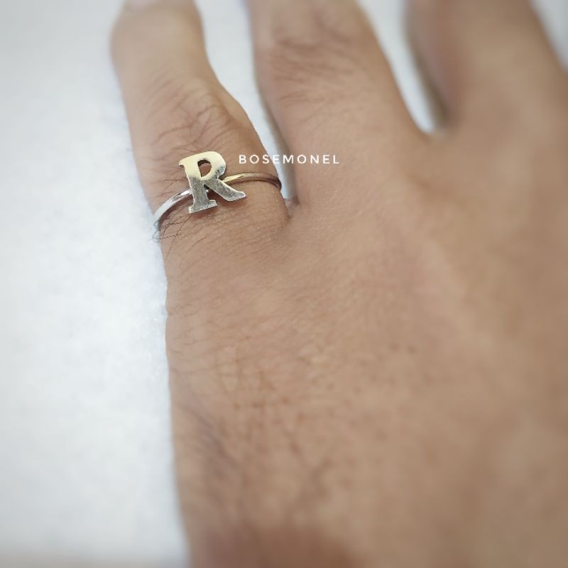 ANTI KARAT - ANTI LUNTUR !! CINCIN MONEL INISIAL