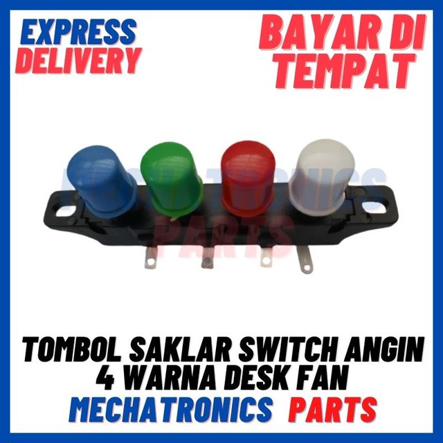 [SWI-9047] TOMBOL SAKLAR SWICHTANGIN 4 WARNA DESK FAN