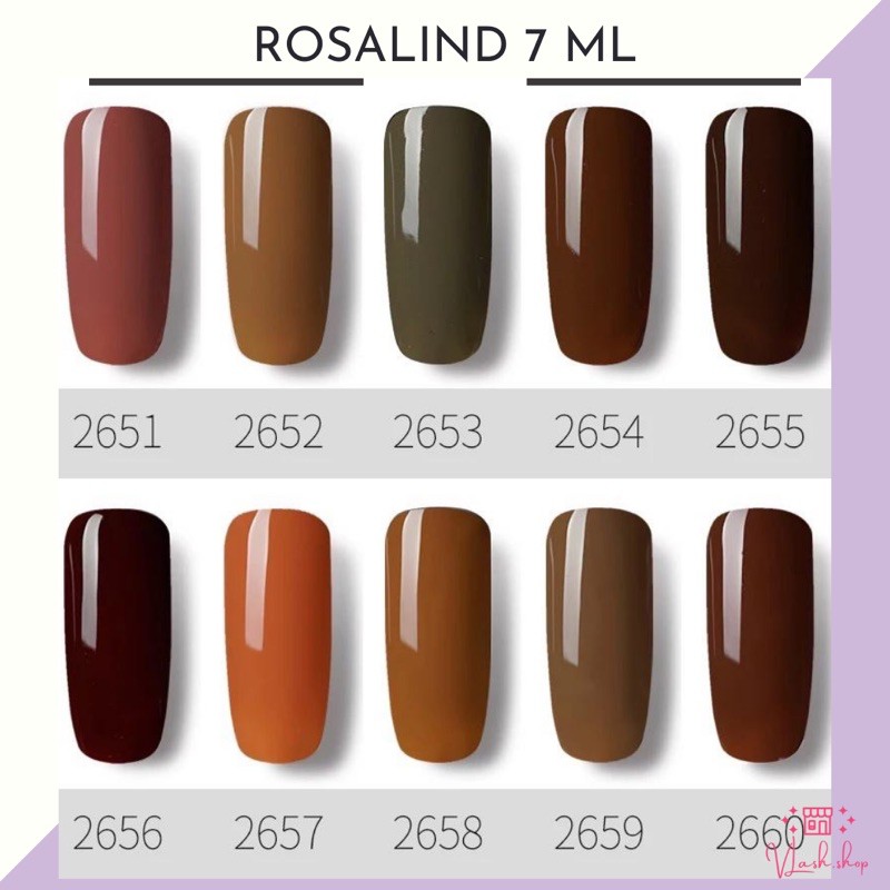 ROSALIND 7 ML COFFEE SERIES - SOAK OFF GEL / KUTEK GEL