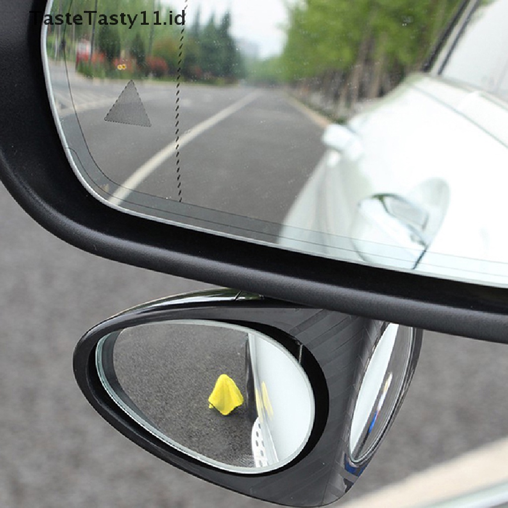 (TasteTasty) Kaca Spion Depan / Belakang Mobil Bentuk Bulat Rotasi 360 Derajat