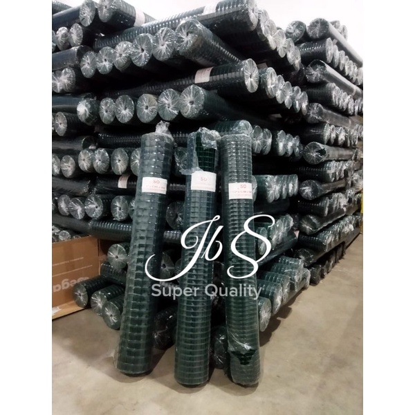 KAWAT LOKET/RAM/AYAKAN KANDANG PVC HIJAU (1/4&quot; INCH) 90 CM X 10 MTR