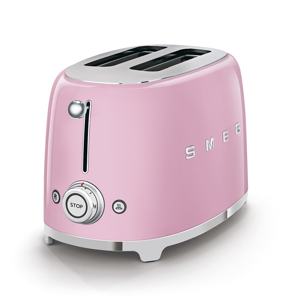 Toaster 2 Slot Smeg TSF01PKEU Warna Pink
