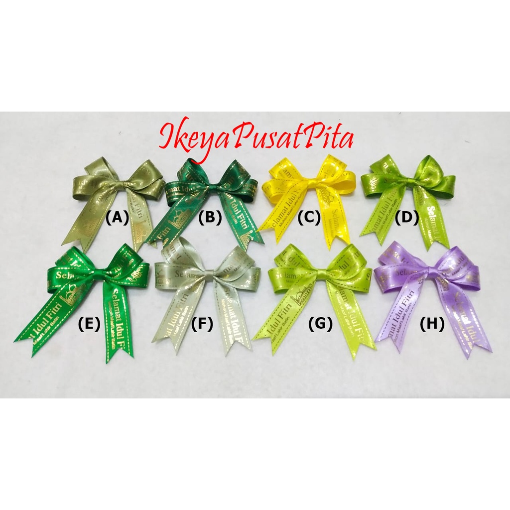 

(1 pcs) Pita Idul Fitri | Pita Lebaran | Pita Parcel | Pita Hampers | IDFT 25 | Toko Bahan Craft | Ikeya Pusat Pita