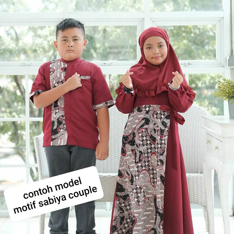 Baju Muslim Anak New Sabiya Batik No Hijab