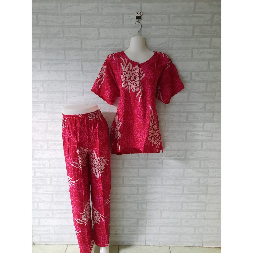 setelan baju tidur jumbo batik cap