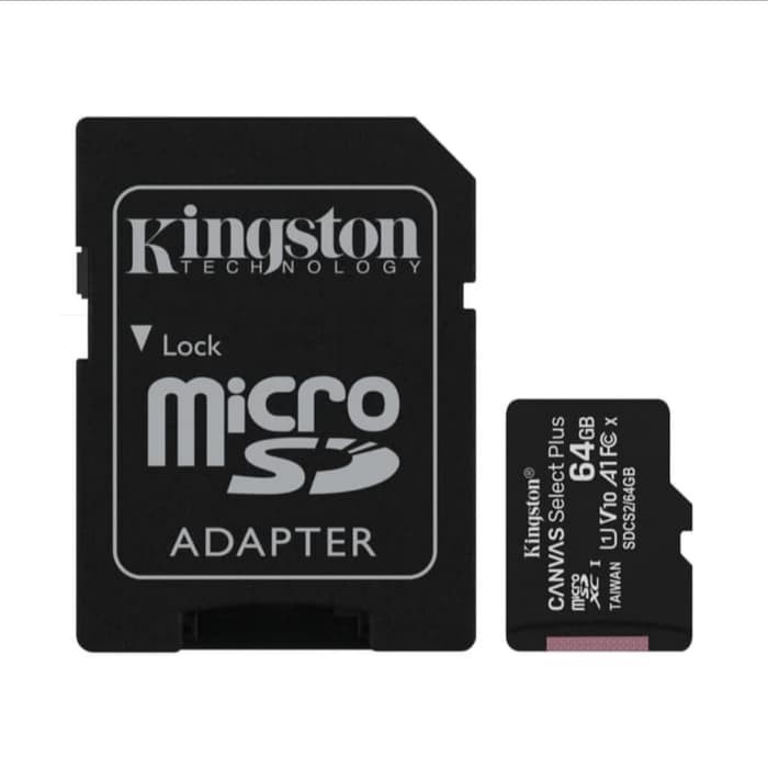 MICRO SD KINGSTON CANVAS 64GB CLASS 10