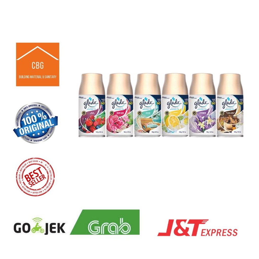 Glade Matic Spray Refill 225ml / 146gr - AEROSOL (KHUSUS PULAU JAWA)