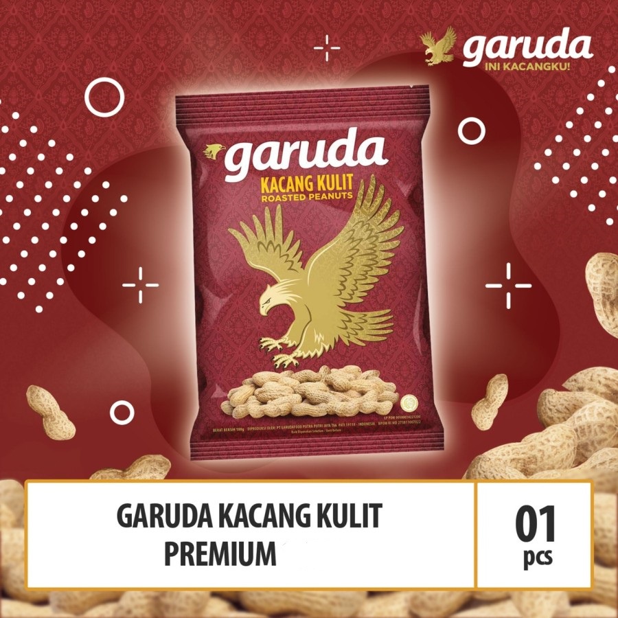 KACANG KULIT GARUDA 145GR ROASTED PEANUTS