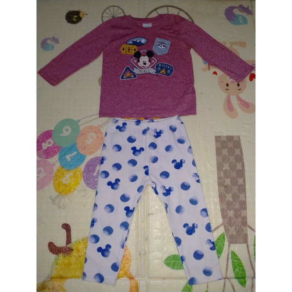 Preloved Set Mickey Mouse 2in1 Preloved Kaos Mickey Mouse Disney Baby Preloved Legging Mickey Mouse 