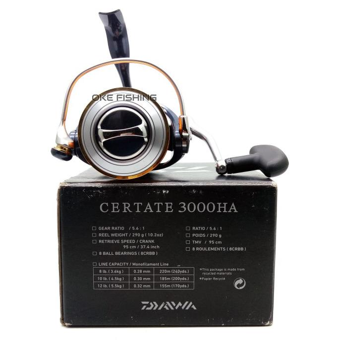 Reel Daiwa Certate 3000Ha 9Bb - Reel Spinning Pancing