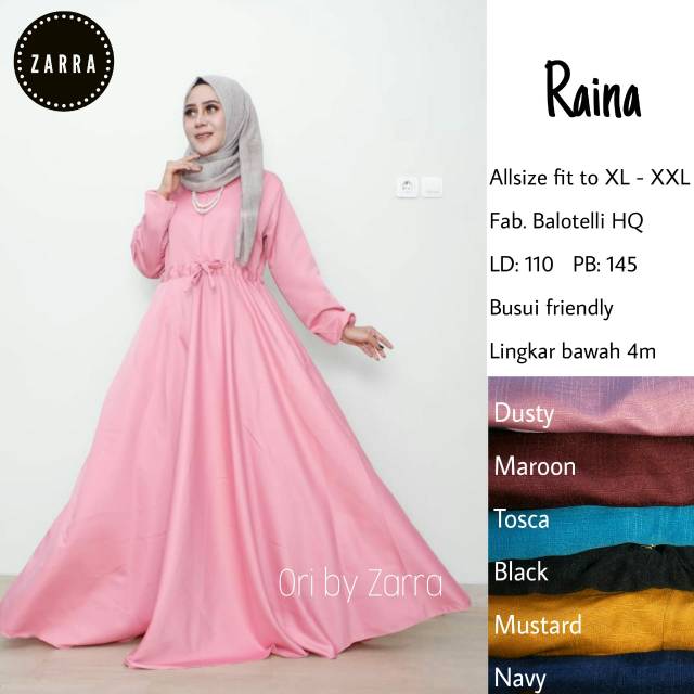 RAINA / ORI BY ZARRA / BEST SELLER / DRESS / BALOTELLI / BUSUI / MURAH