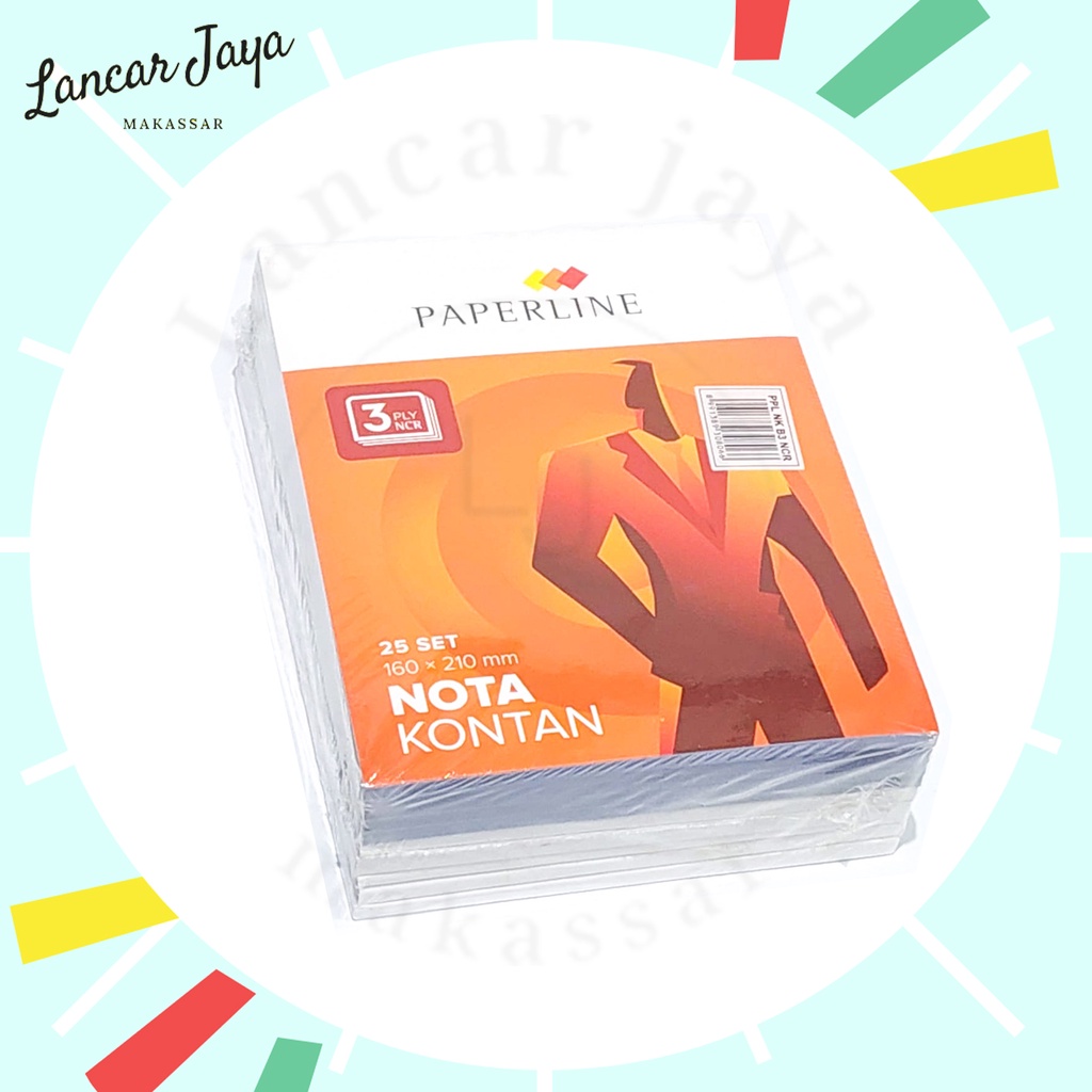 

[1 PAK / 10 BUKU] Buku Nota Kontan PAPERLINE B3 Besar 3 PLY 3 Rangkap