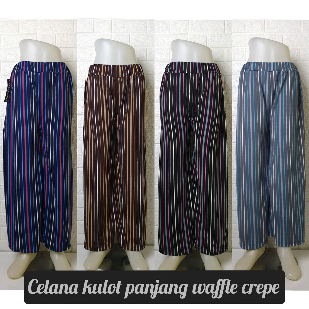 Kulot Panjang Crepe SALUR Scuba Premium Wanita