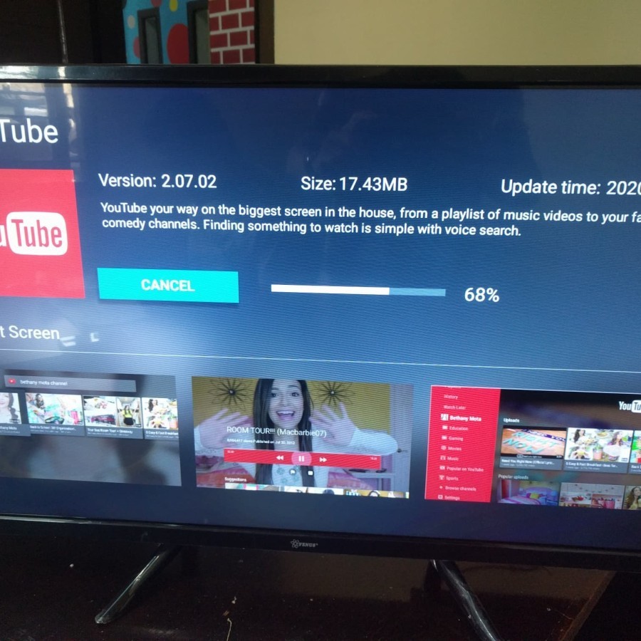 LED Smart TV Venus 32 Inch v32 smtv Bisa Sekalian Jadi Monitor FHD