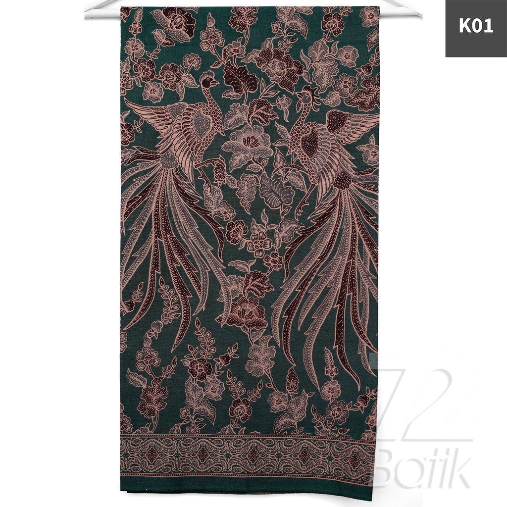 KAIN BATIK PREMIUM Bahan Katun Motif Dwi Cendrawasih Warna Merah Abang Coklat 728923 Cap 72 Jarik Jarit Samping Kebat Panjang Batik Katun Modern Premium Bahan Seragam Batik Pernikahan Kantor Keluarga Murah Kamen Jadi Batik Bali Lembaran