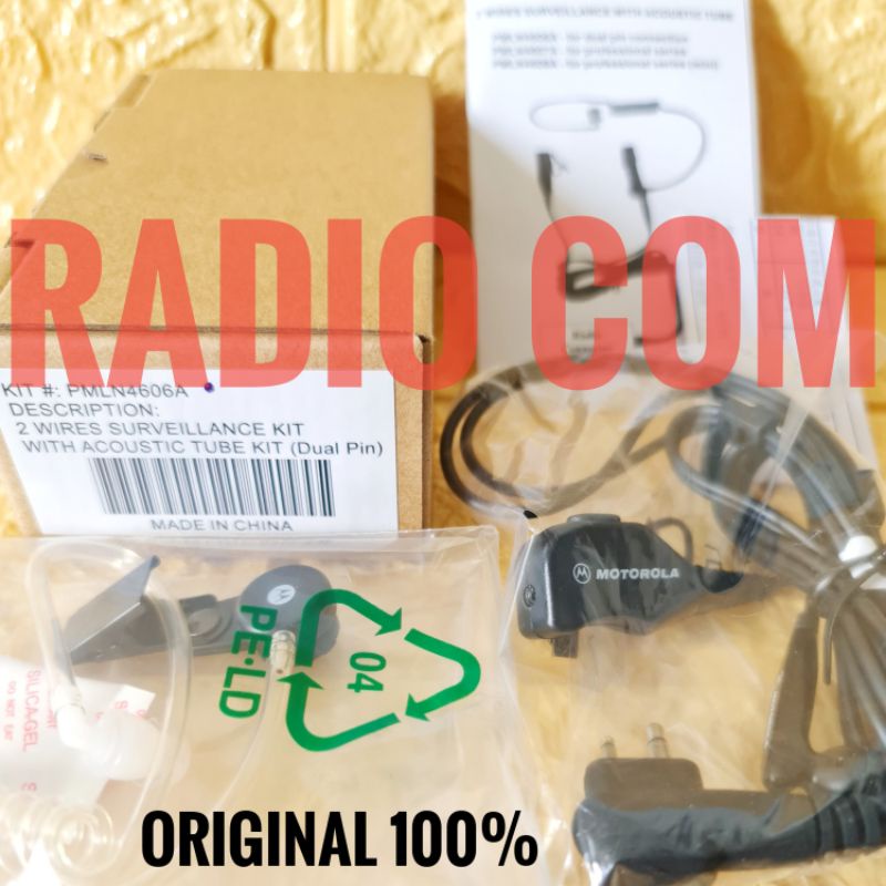 HEADSET ORI HT MOTOROLA CP1660 CP1300 XIR C2660 XIR P3688 / EARPHONE ORIGINAL HT MOTOROLA CP1660 CP1300 GP3188 XIR P3688 HEADSET FBI PAMPRES ORI CP1660