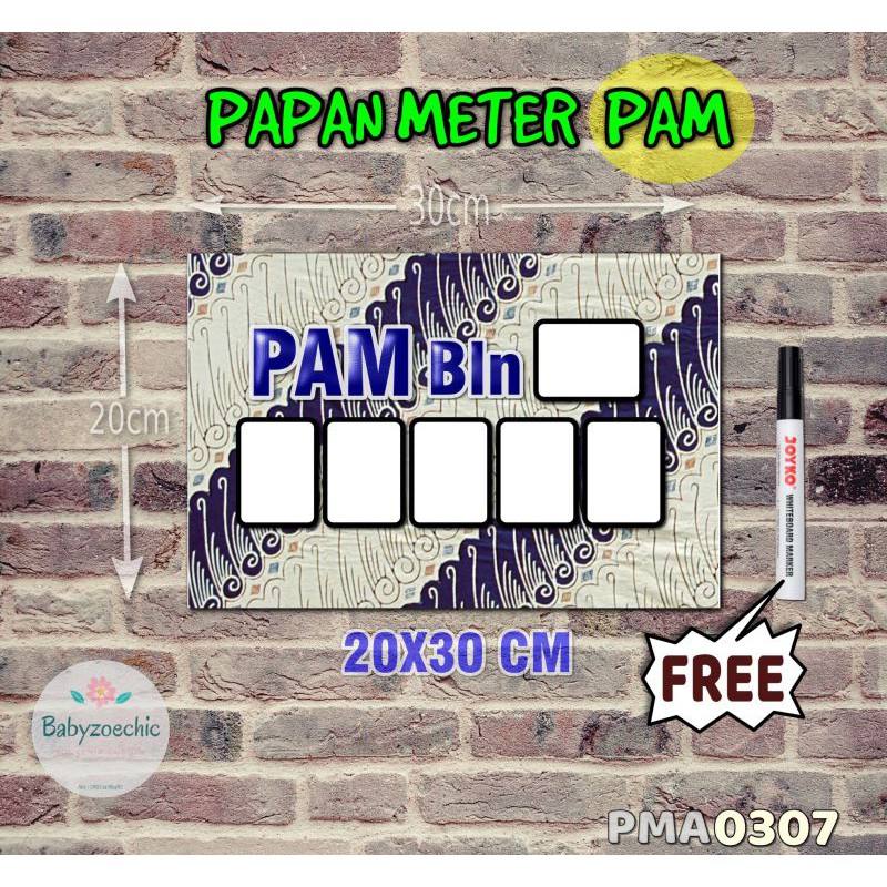 

Zoe Papan Meter Listrik PLN PAM motif Unik - Batik 07