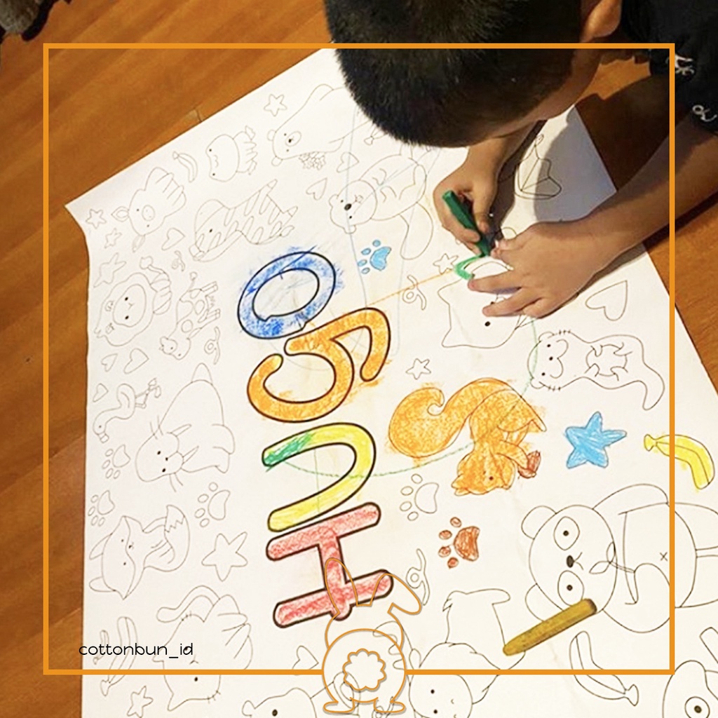 

Giant Personalized Coloring Paper - Kertas Mewarnai Besar dengan Personalized Nama