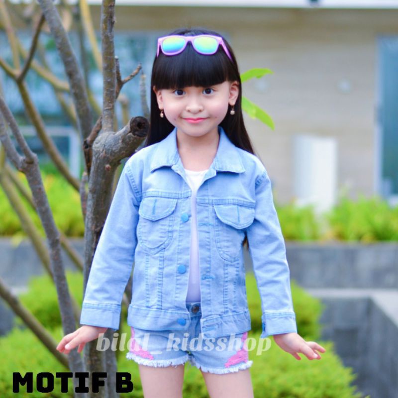 JAKET JEANS ANAK / JAKET LED (NYALA)