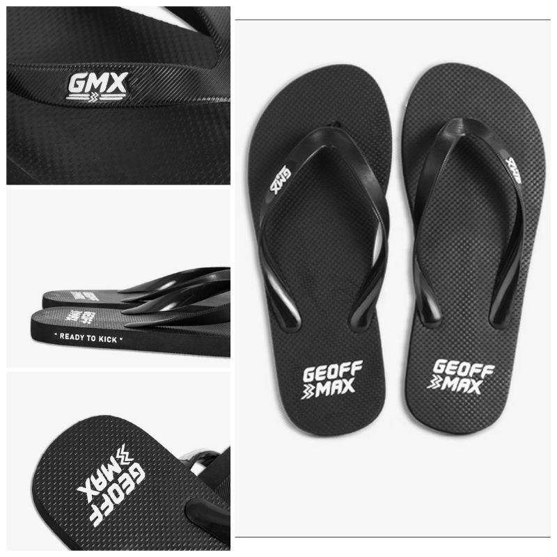 GEOFF MAX OFFICIAL | CAMBRIA BLACK | FLIP FLOP | SANDAL JEPIT