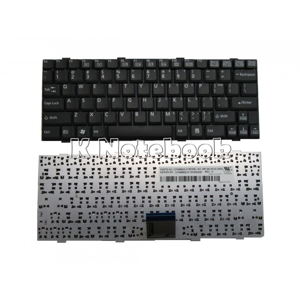 Keyboard Fujitsu Lifebook T580 MH380 TH550 CP496802-02 CP496802-01